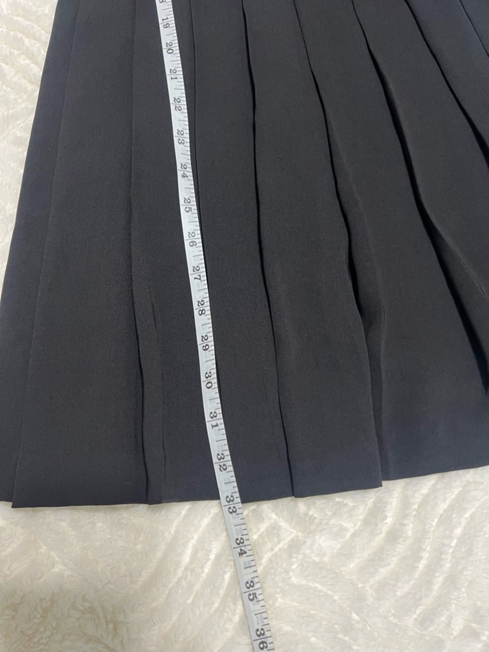 Zara Black Pleated Skater Dress Deep V Sleeveless Mini XS - Picture 11 of 12